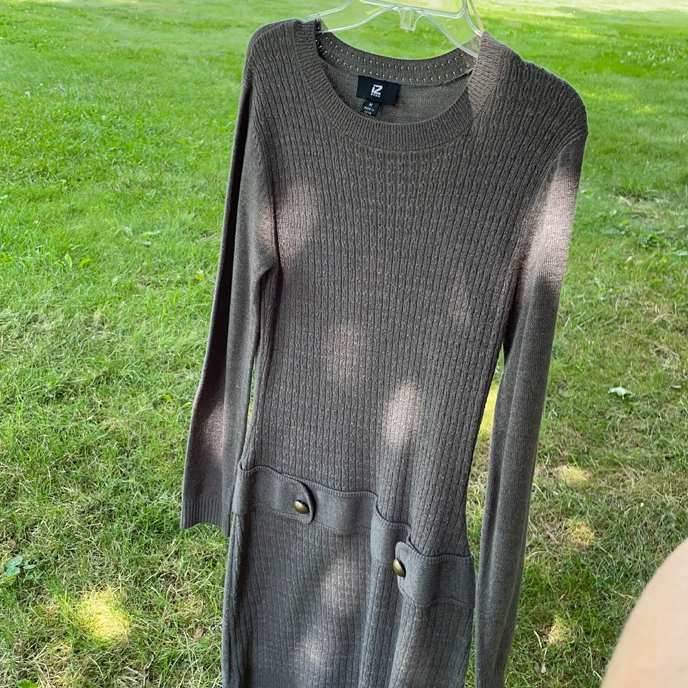 Gray Sweater Dress